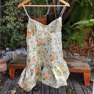 Floral Spaghetti Strap Dress